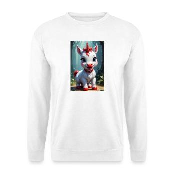 Cute Unicorn - Unisex Sweatshirt - white - Front