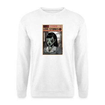 Zombie Love Stories Poster - Unisex Pullover - Weiß - Vorne