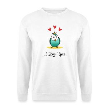 LIEBE. PAAR. GERADE VERHEIRATET. Junggesellinnenabschied. VALENTINSTAG. - Unisex Pullover - Weiß - Vorne