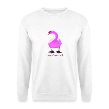 Überraschend verschnörkeltes Schwanen-Mash-Up - Unisex Pullover - Weiß - Vorne