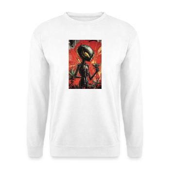 Alien Gardener Graffiti - Unisex Sweatshirt - white - Front