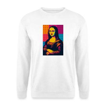 Mona Lisa Pop Art - Sweat-shirt Unisexe - blanc - Devant