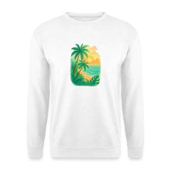Tropical tranquility - Unisex Sweatshirt - white - Front