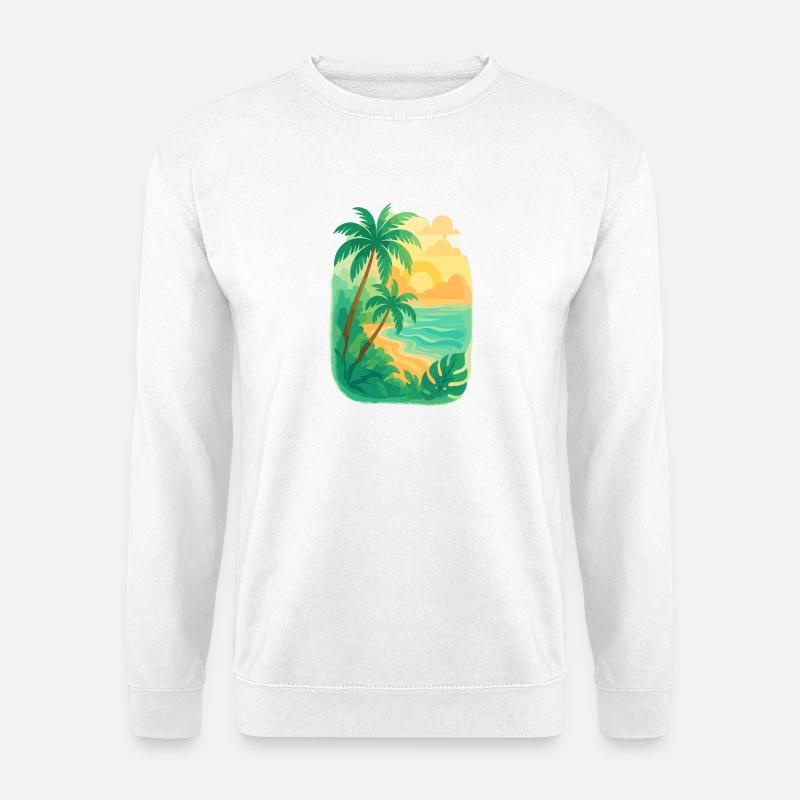 Tropical tranquility - Unisex Sweatshirt - white