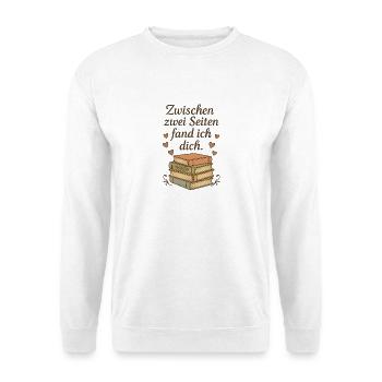 Liebe zwischen zwei Seiten - Unisex Pullover - Weiß - Vorne