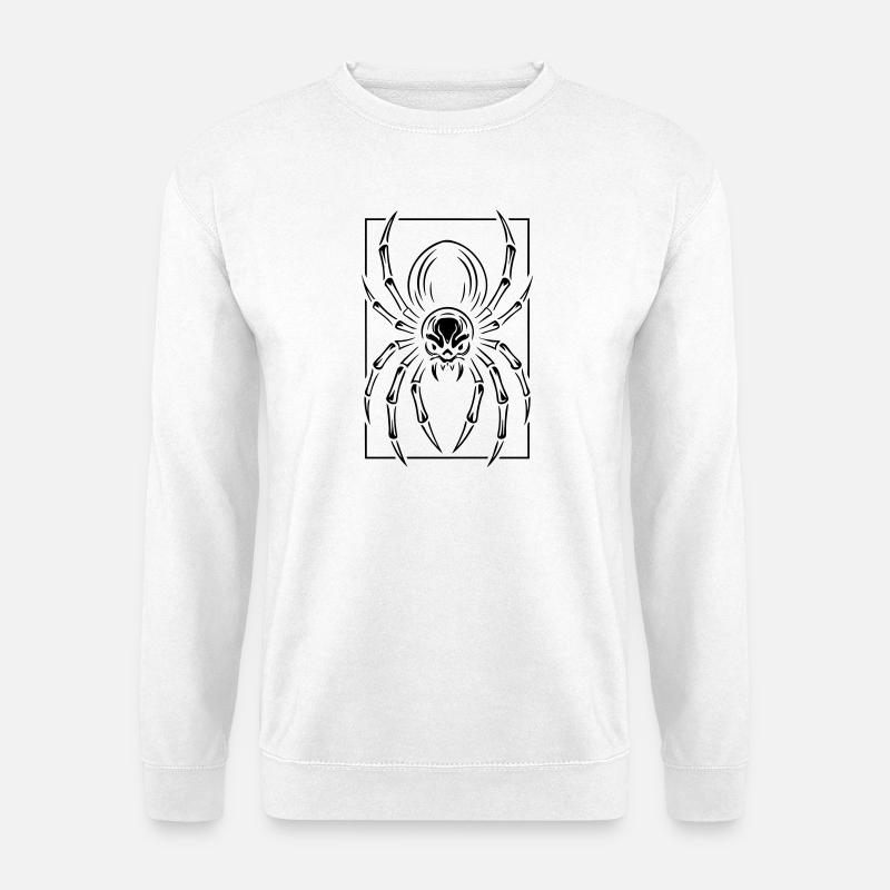 Araignée stylisée - Sweat-shirt Unisexe - blanc