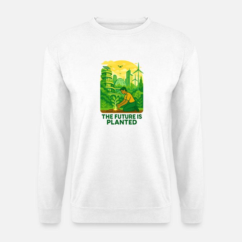 Solarpunk Roots - Unisex Sweatshirt - white