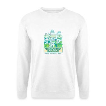 Microgrid Bazaar - Unisex Pullover - Weiß - Vorne