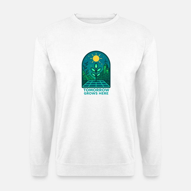 Tomorrow Grows Here - Unisex Sweatshirt - white