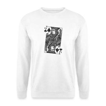 Carte de poker - Sweat-shirt Unisexe - blanc - Devant