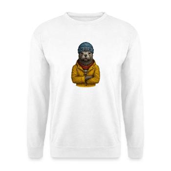 Ours de mer en moin design - Sweat-shirt Unisexe - blanc - Devant