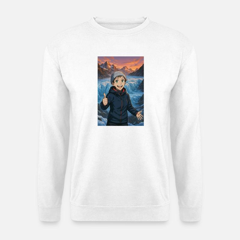 Freudige eisige Wanderung - Unisex Pullover - Weiß