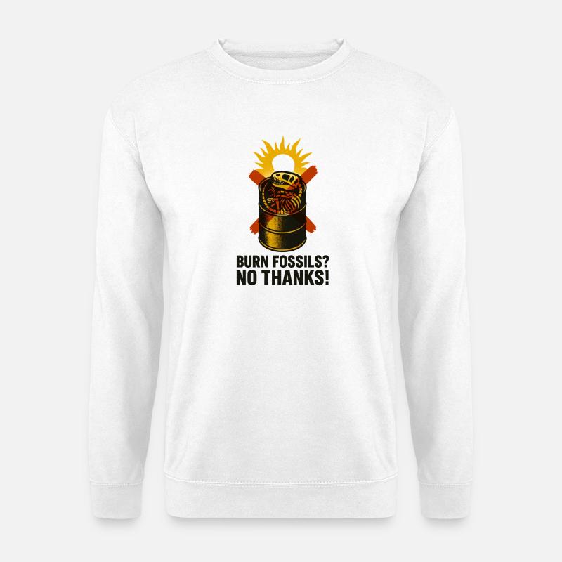 No Fossil Fuel Future - Unisex Pullover - Weiß