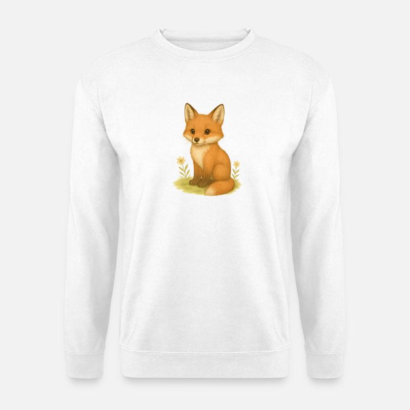 Nordic Forest - Fox - Unisex Sweatshirt - white