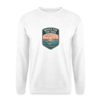 Wellen für die Seele - Unisex Pullover - Weiß - Vorne