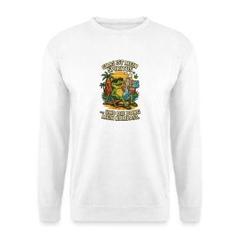 Frog on the Beach: Bong & Route 420 - Unisex Sweatshirt - white - Front