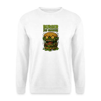 Burger des Grauens - Unisex Pullover - Weiß - Vorne