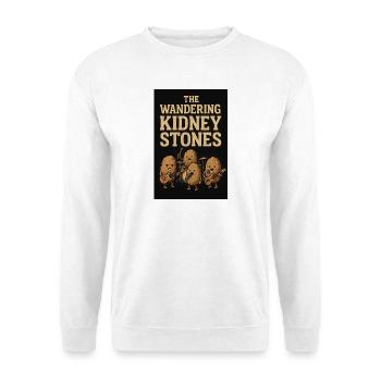 Wandernde Nierensteine Musik Band - Unisex Pullover - Weiß - Vorne