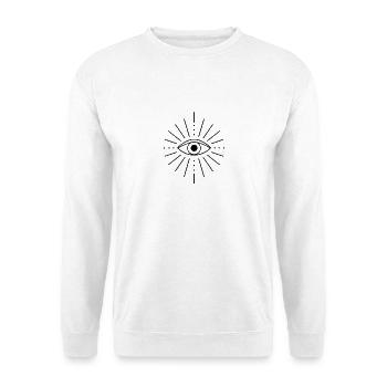 Mystic Eye Radiance Design - Unisex Sweatshirt - white - Front