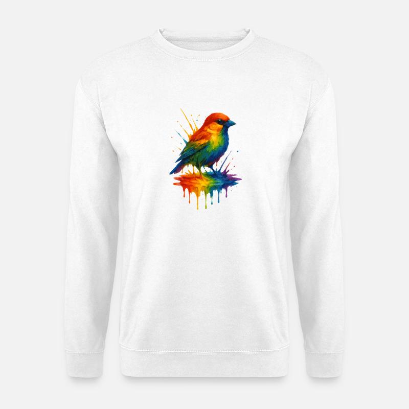 Ulm Rainbow Sparrow - Unisex Sweatshirt - white