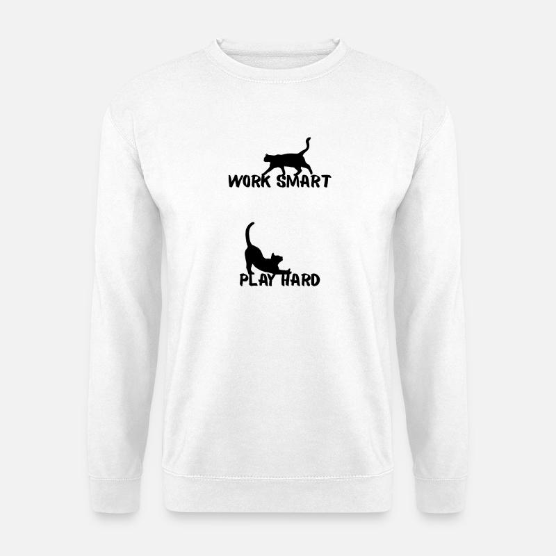 Work smart - Unisex Sweatshirt - white
