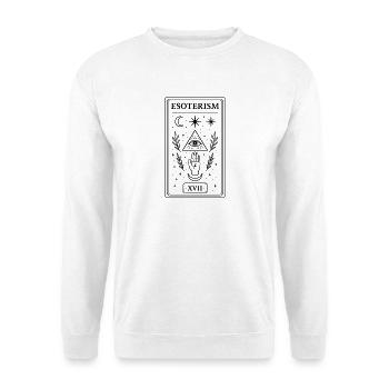 Symbole ésotrique mystique noir - Sweat-shirt Unisexe - blanc - Devant
