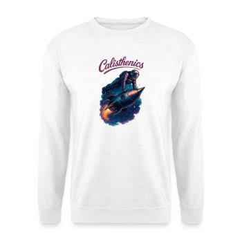 Calisthenics Astronaut Push-ups Rocket Gift - Unisex Sweatshirt - white - Front