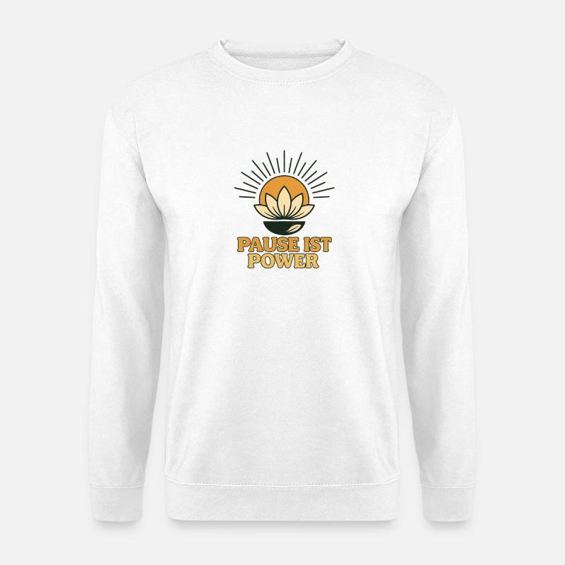 Selfcare & Achtsamkeit Design - Unisex Pullover - Weiß
