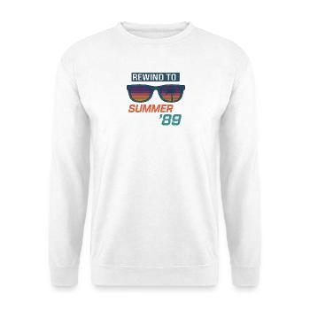 Rewind to Summer '89 - Unisex Sweatshirt - white - Front