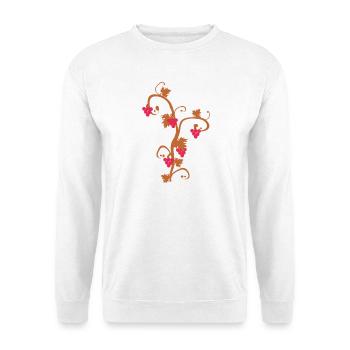 weintrauben und Ranke - Unisex Pullover - Weiß - Vorne