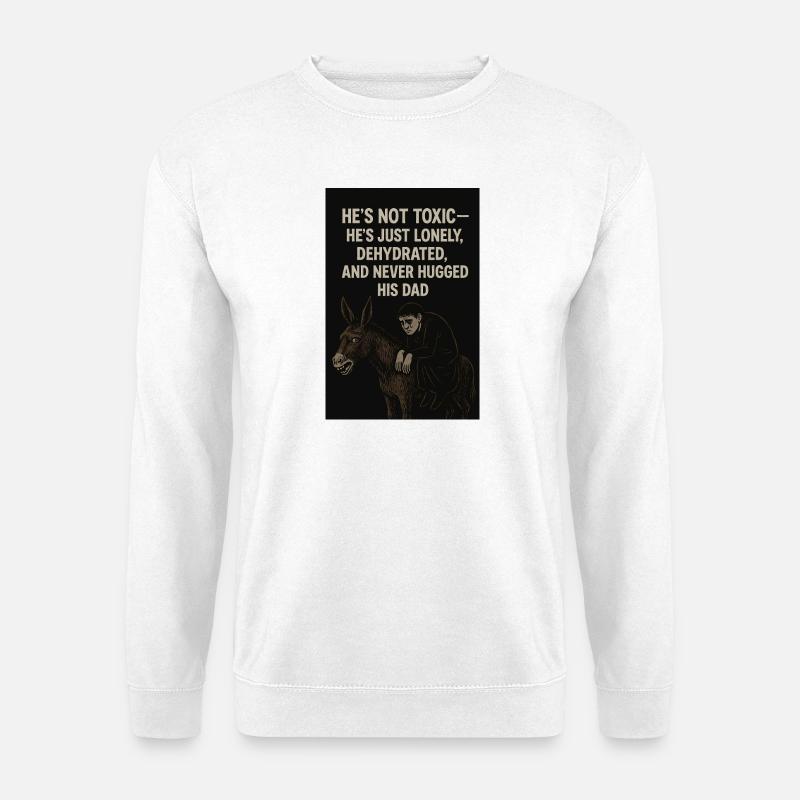 male loneliness - Unisex Pullover - Weiß