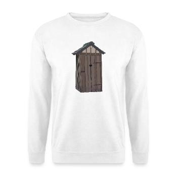 Toilet House Vintage Style - Sweat-shirt Unisexe - blanc - Devant