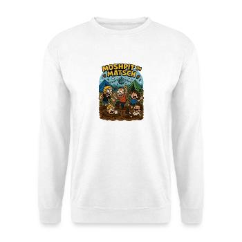 Festival Crew Crowd im Matsch Festival Camping - Unisex Pullover - Weiß - Vorne