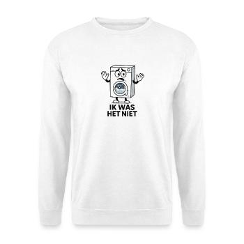Sad Washing Machine Cartoon - Unisex Sweatshirt - white - Front