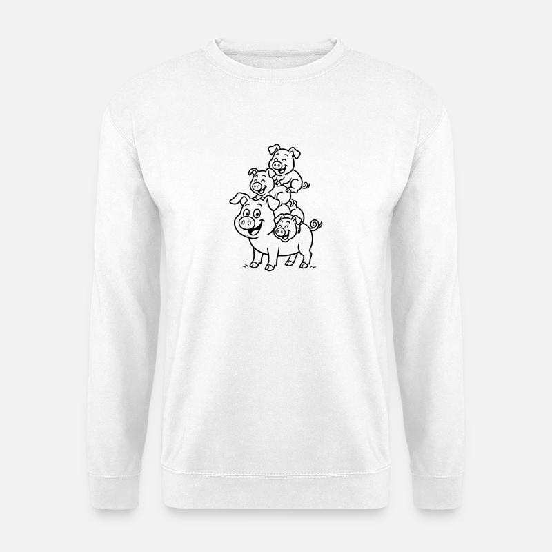 pig, sow - Unisex Sweatshirt - white