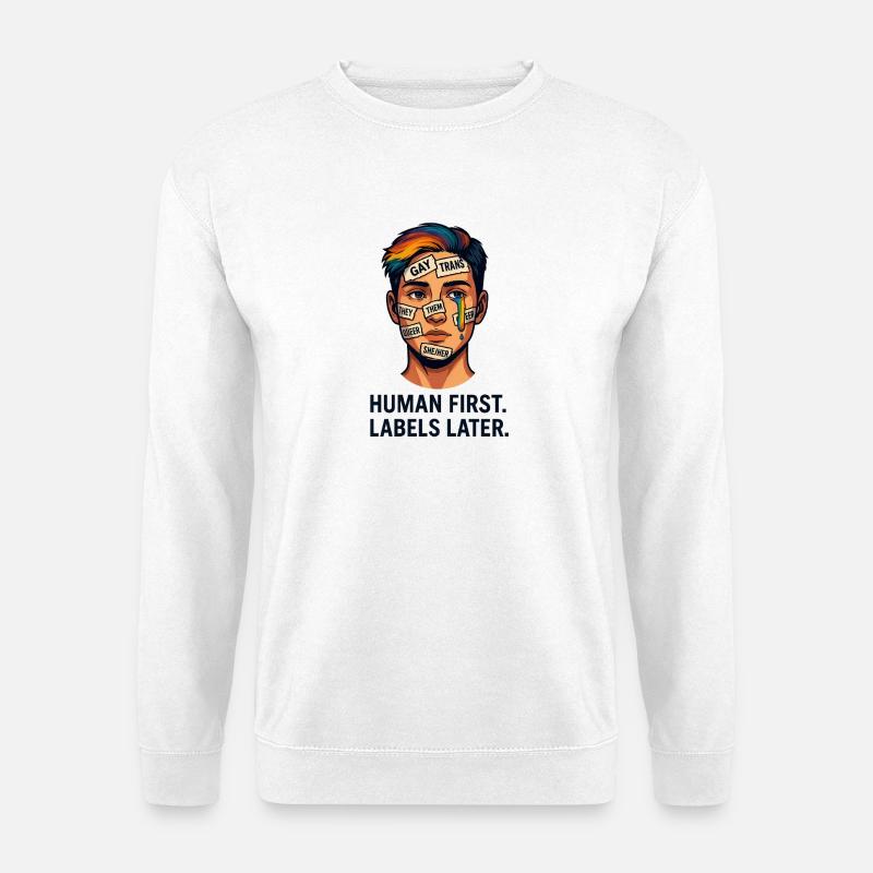 Kunstwerke zum Thema Inclusive Pride Awareness - Unisex Pullover - Weiß