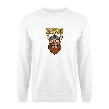 Verklag mich...witziges Motiv - Unisex Pullover - Weiß - Vorne