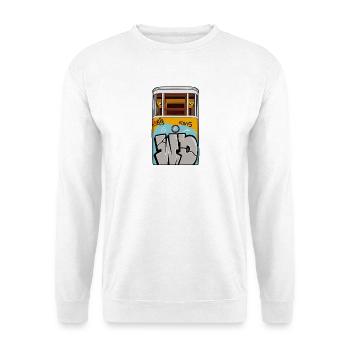 L’art urbain dans les environnements vintage - Sweat-shirt Unisexe - blanc - Devant