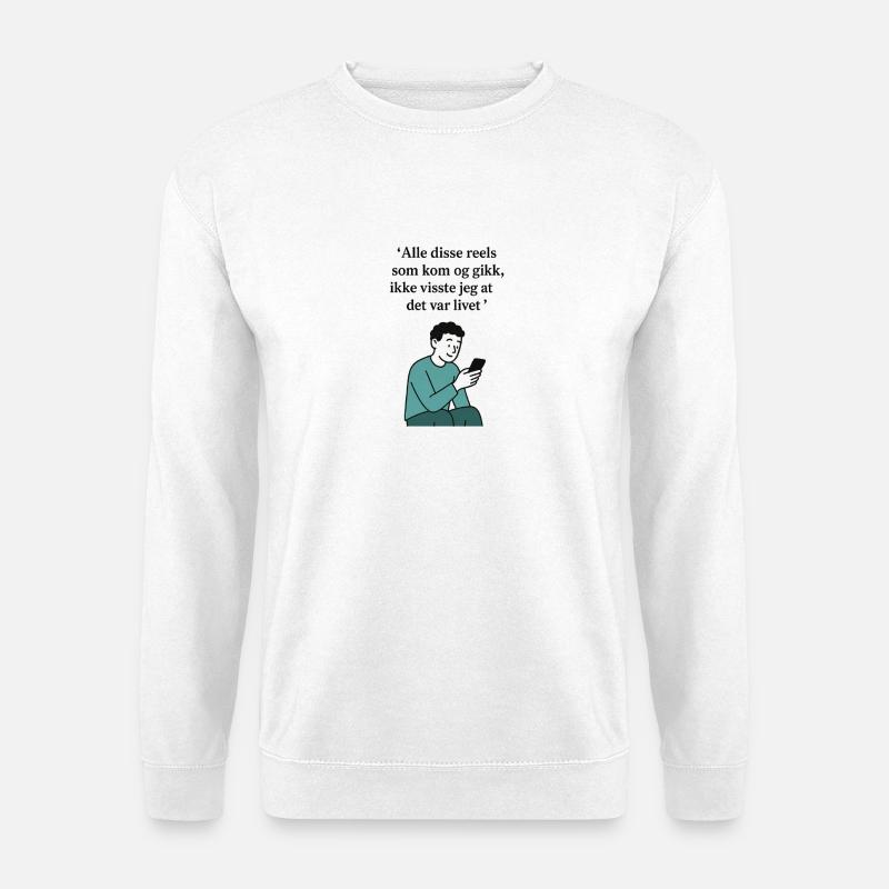 Rollen - Unisex Pullover - Weiß