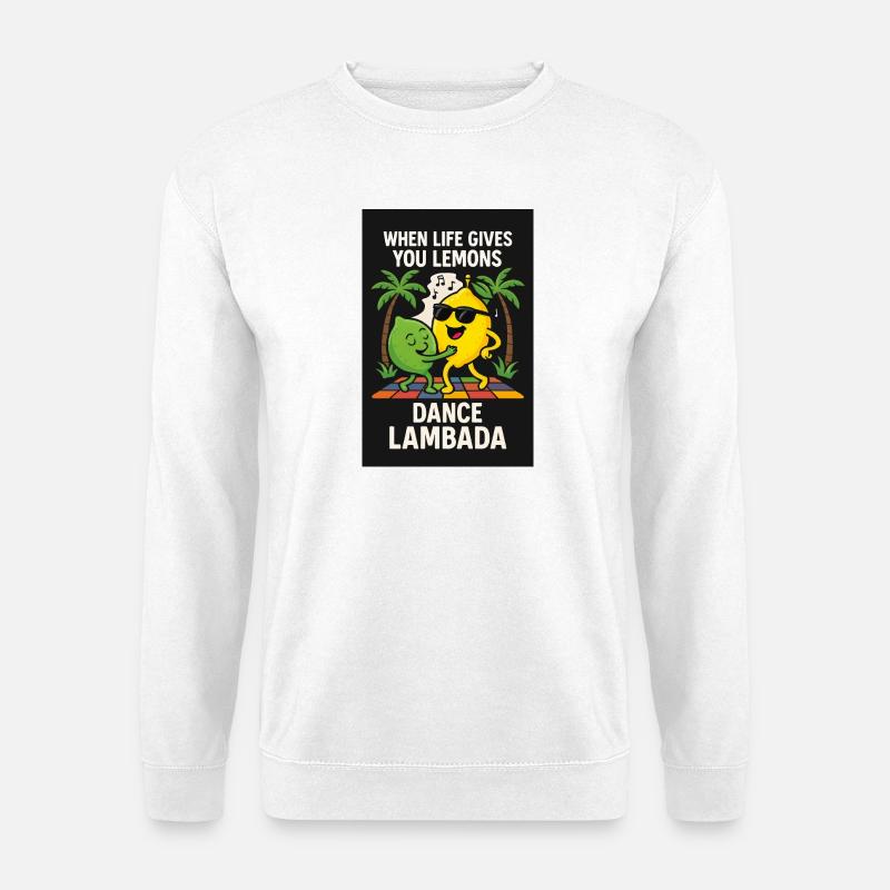 Dance Lambada - Zitronen mit Moves - Unisex Pullover - Weiß