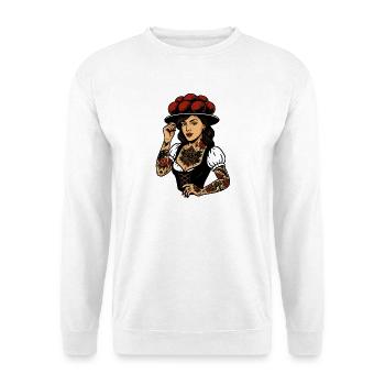 Bollenhut Tattoo Girl Schwarzwald Freiburg - Unisex Pullover - Weiß - Vorne