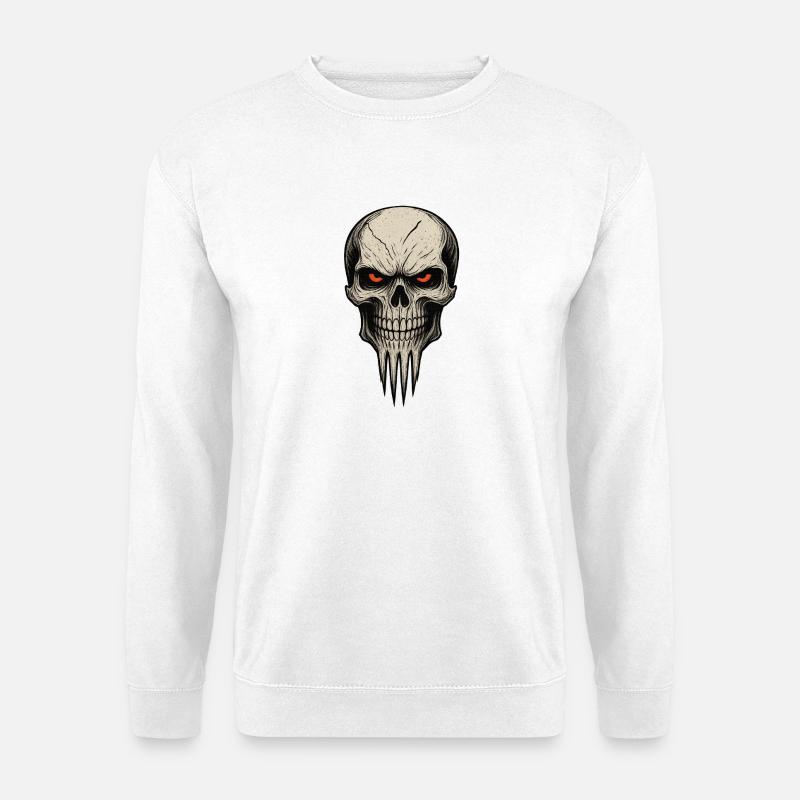 Zombie Skull Albtraum - Unisex Pullover - Weiß