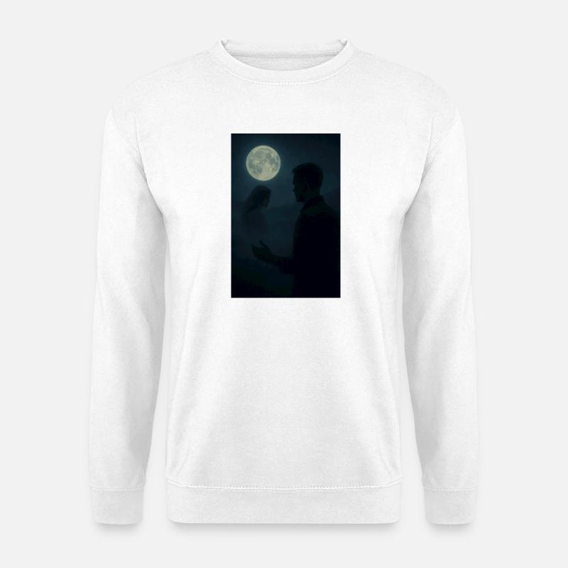 Moon Night Relationship - Unisex Sweatshirt - white