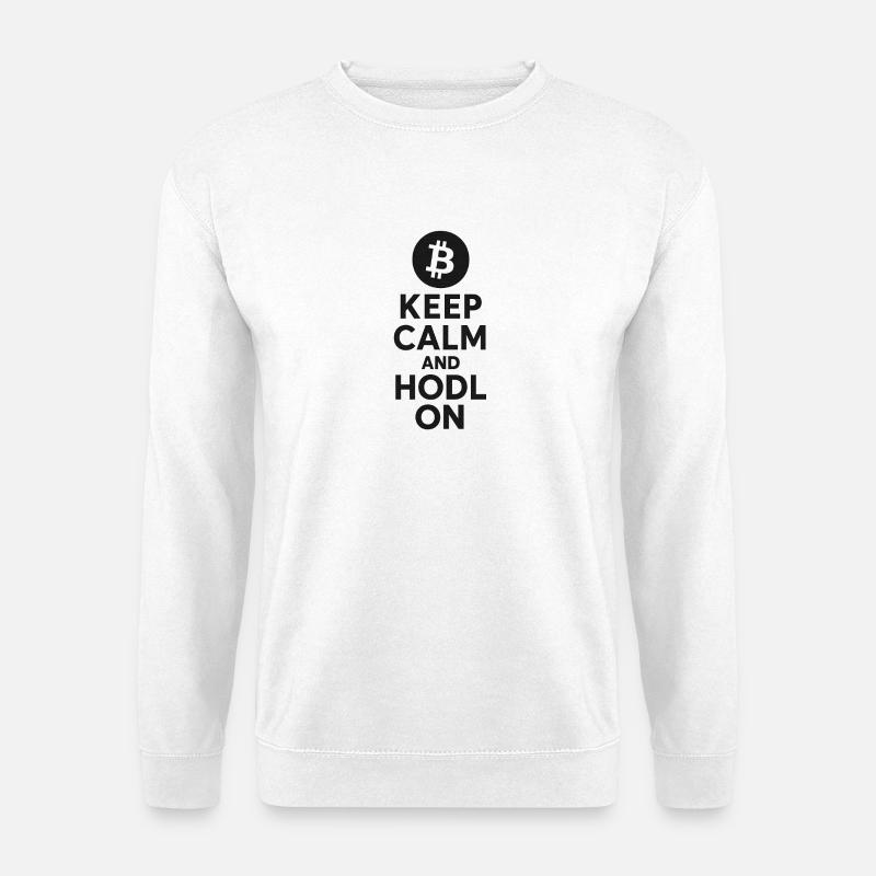 Crypto HODL Inspirierendes Design - Unisex Pullover - Weiß