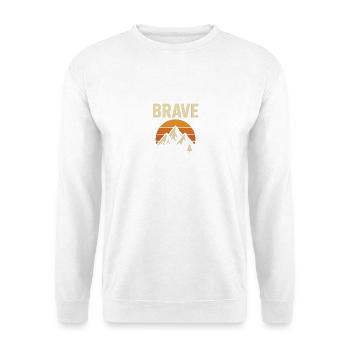 tapfer - Unisex Pullover - Weiß - Vorne - Alina (178cm) & Michal (187cm)