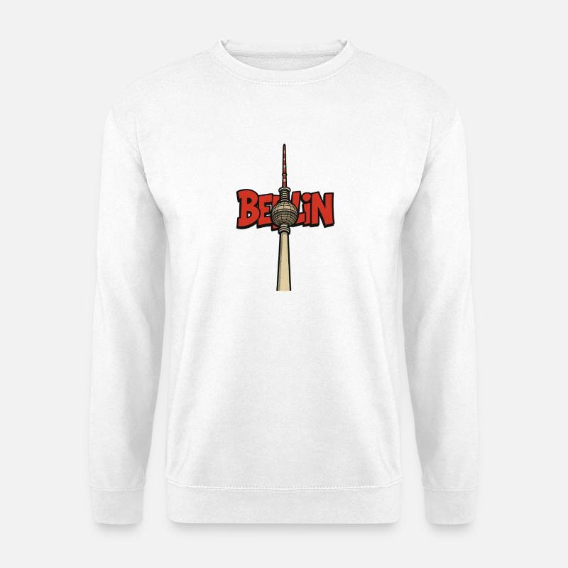 Conception de la tour de télévision de Berlin - Sweat-shirt Unisexe - blanc