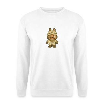 Bear cuddly toy with streetwear style - Unisex Sweatshirt - white - Front