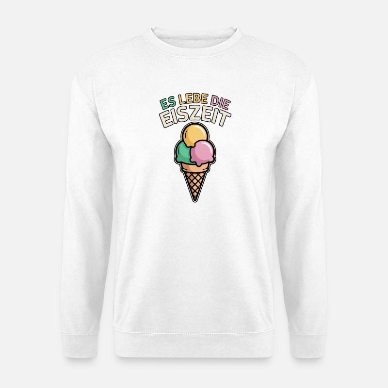 Es lebe die Eiszeit - eiscreme - Unisex Sweatshirt - white