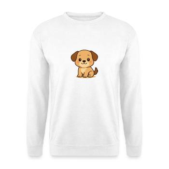 Conception de chiot mignon pour les vêtements pour enfants - Sweat-shirt Unisexe - blanc - Devant