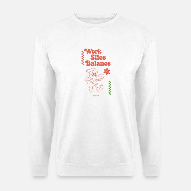 Work Slice Balance by studio scusi - Unisex Pullover - Weiß